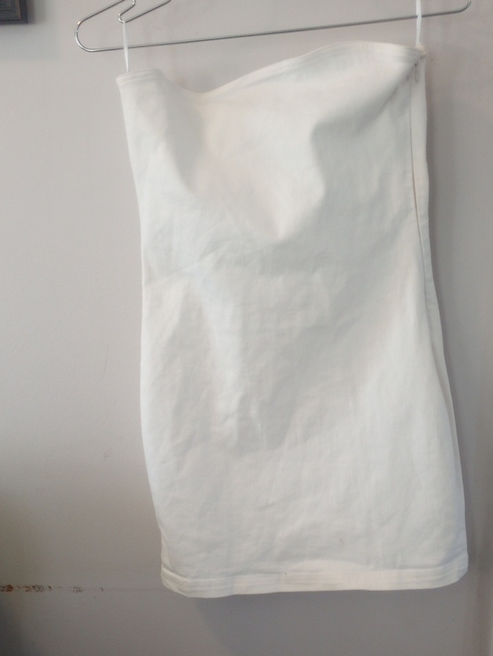 Zara White Strapless Mini Dress